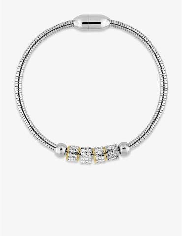 Bracelet serpentine acier,...