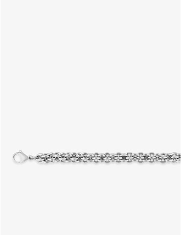 Collier acier maille fantaisie