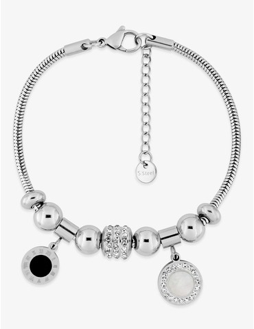 Bracelet acier breloques...