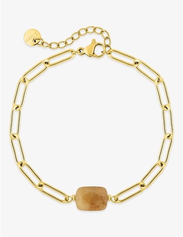 Bracelet acier doré maille...