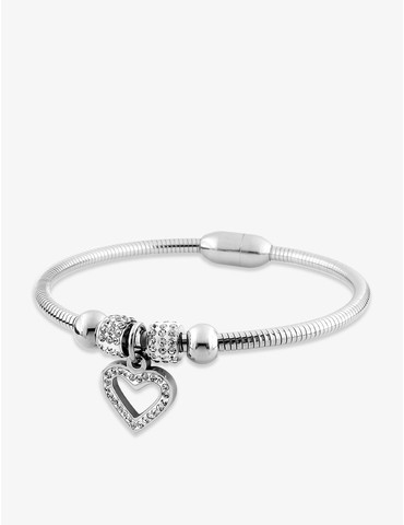 Bracelet acier et cristal...