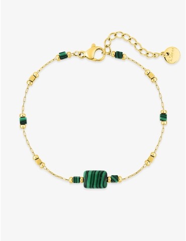 Bracelet acier doré avec...
