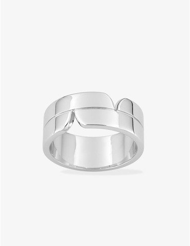 Bague motif contemporain...