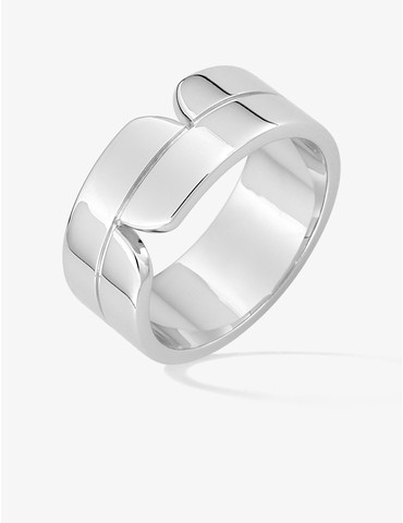 Bague motif contemporain...
