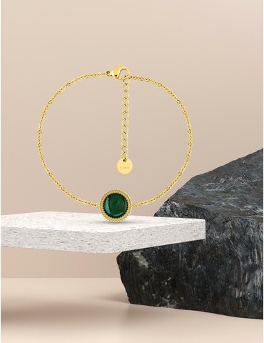Bracelet en acier doré avec...