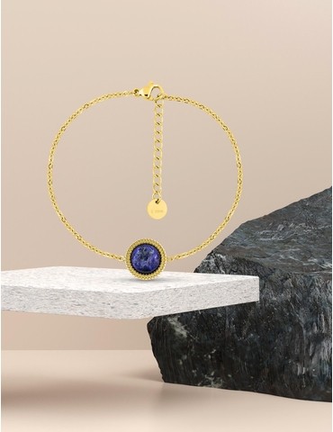 Bracelet en acier doré avec...
