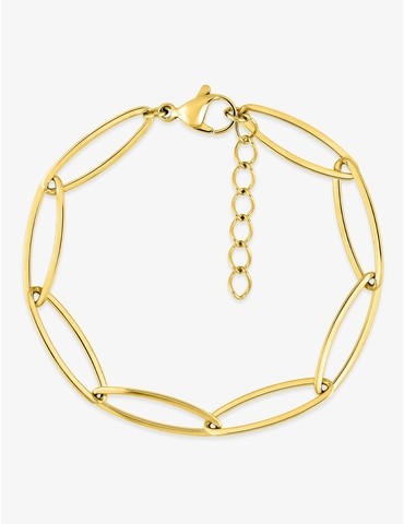 Bracelet maille ovale acier...