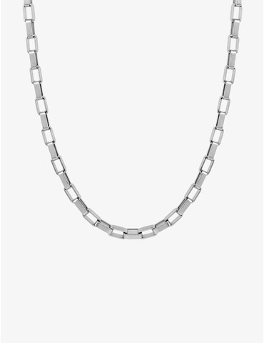 Collier chaine acier forçat...