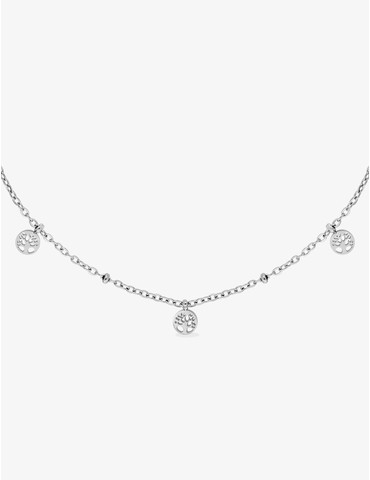 Collier en acier, breloques...