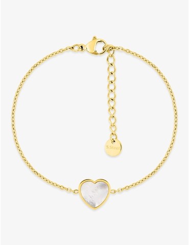 Bracelet acier doré avec...