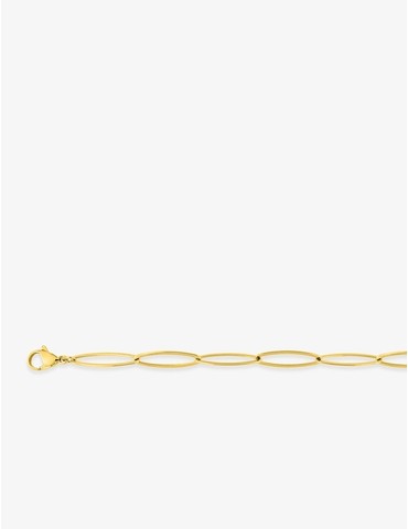 Collier acier doré grosse...
