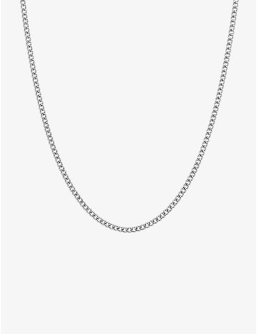 Collier chaine acier gris...