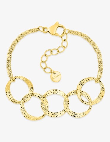 Bracelet acier jaune...