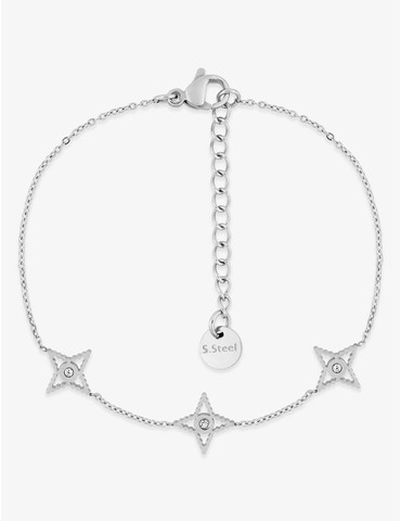 Bracelet en acier gris,...