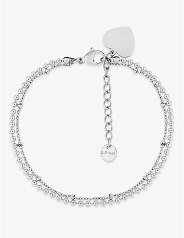 Bracelet double chaînes en...