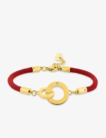 Bracelet cordon rouge et...