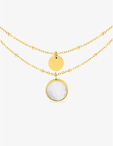 Collier double chaîne en...