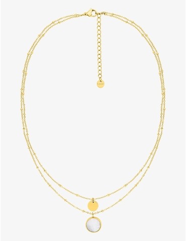Collier double chaîne en...