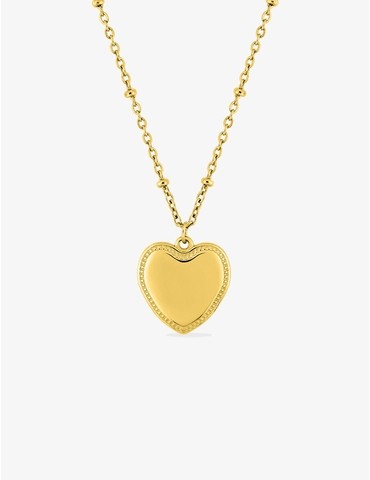 Collier acier doré...