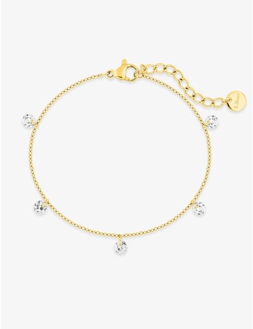 Bracelet acier doré avec...