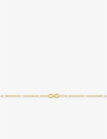 Bracelet acier doré signe...