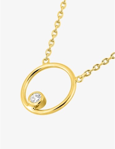 Collier en plaqué or et...