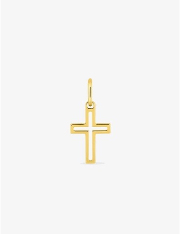 Pendentif croix plaqué or...