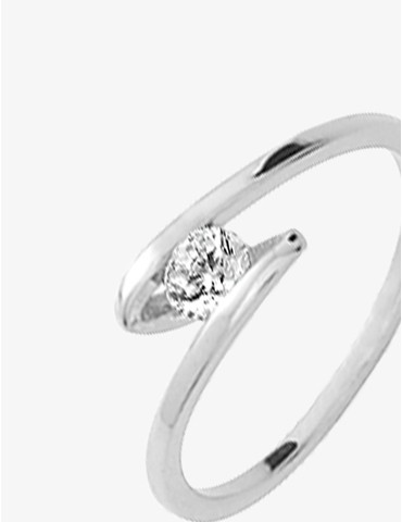 Bague solitaire fantaisie...