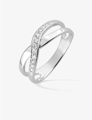 Bague fantaisie croisée...