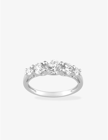 Bague 5 pierres argent...
