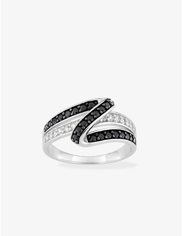 Bague entrelacée argent...