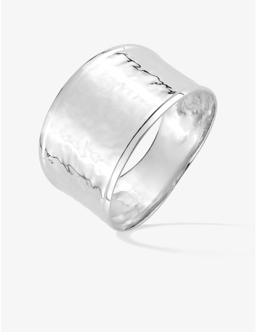 Bague argent rhodié 925 ‰...