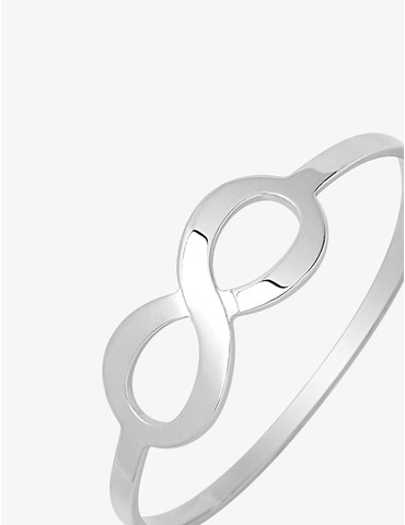 Bague infini argent rhodié...