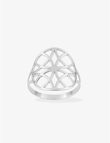 Bague mandala argent rhodié...