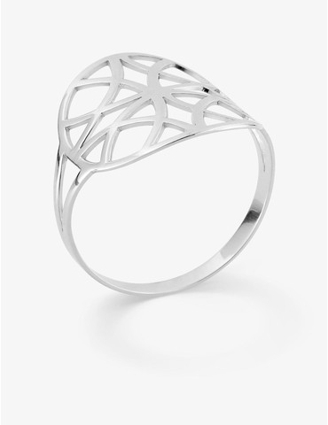 Bague mandala argent rhodié...