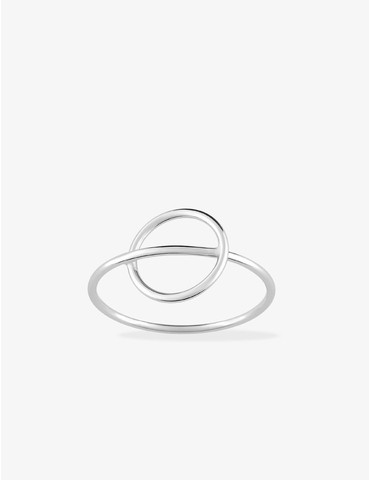 Bague cercle traversé...