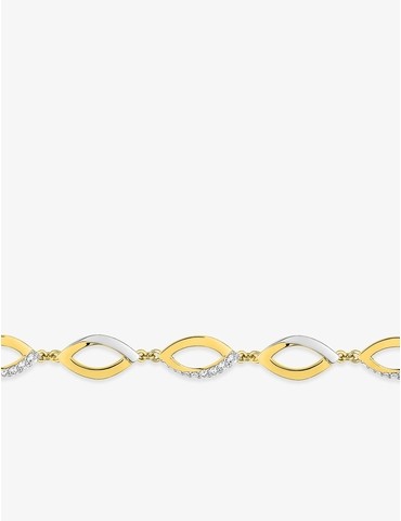 Bracelet losanges plaqué...