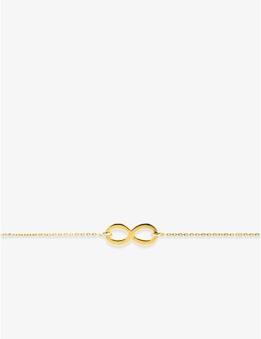 Bracelet infini plaqué or