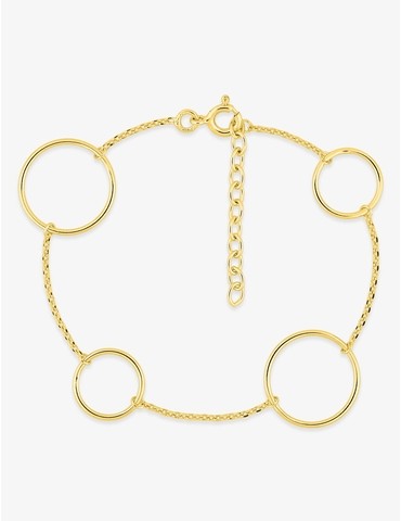 Bracelet cercles 15 mm et...