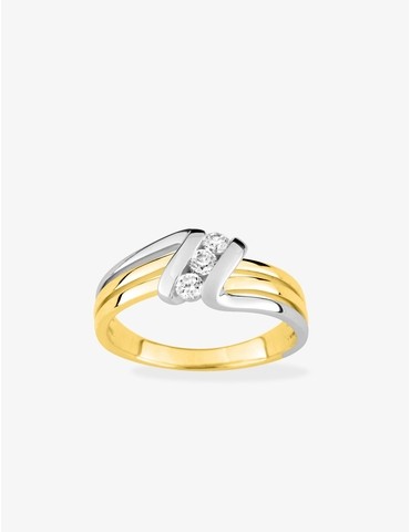 Bague triple anneau plaqué...