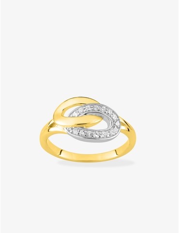 Bague ovales entremêlés...
