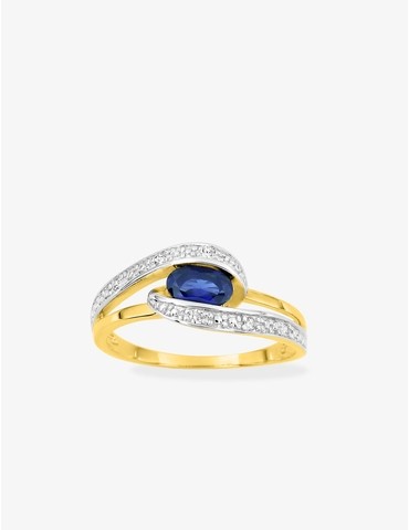 Bague fantaisie plaqué or,...