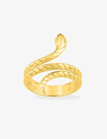 Bague serpent plaqué or