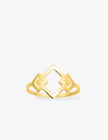 Bague motifs géométriques...