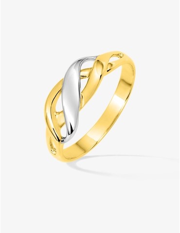 Bague vagues bicolores...