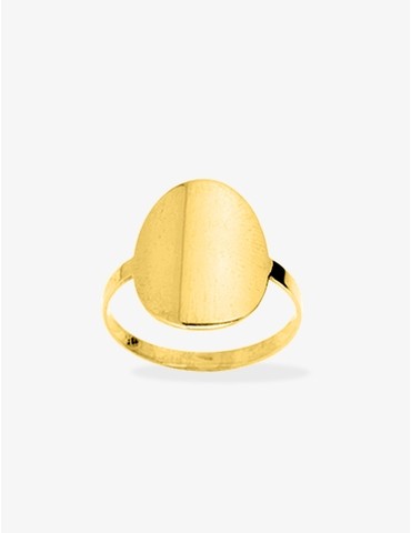 Bague jeton 13 mm plaqué or