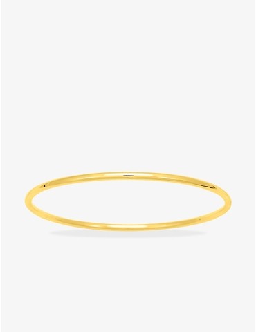 Bracelet jonc fermé plaqué or