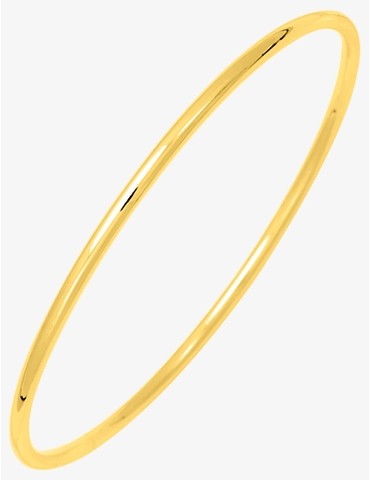Bracelet jonc fermé plaqué or