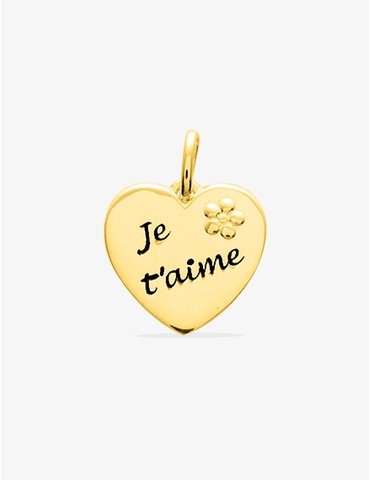 Pendentif cœur "je t'aime"...