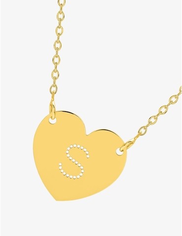 Collier cœur initiale...